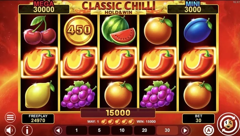 Classic Chilli Hold & Win - Jackpot tetap pada simbol
